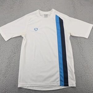 Nike Shirt Mens Small White Vintage Jersey Striped Soccer Football‎ Swoosh
